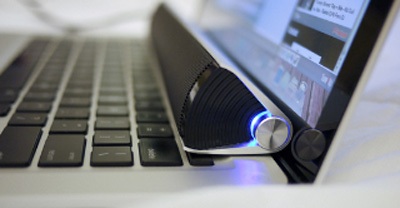 Edifier Soundbar USB Notebook Speaker in use