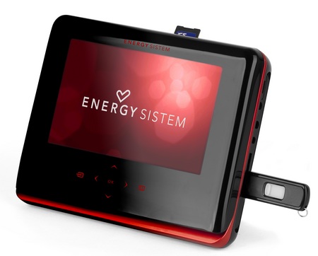 Energy Sistem M2700 Shift Ruby Red Portable DVD Player with USB