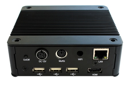 Habey BIS-6620 Ultra-compact Fanless PC back