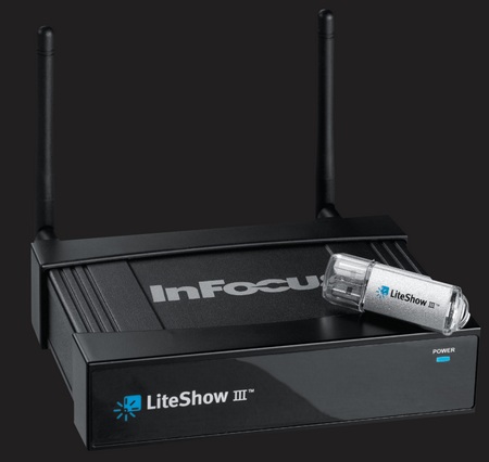 InFocus LiteShow III Wireless Adapter adds Wireless Capability to any projector and display