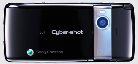 KDDI au Cyber-shot S006 16.2 Megapixel Phone by Sony Ericsson black back