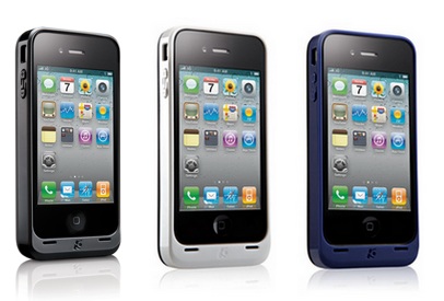 Kensington PowerGuard iPhone 4 Battery Case with Card Stand colors