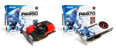 MSI R6870-2PM2D1GD5 and R6850-PM2D1GD5 Graphics Cards