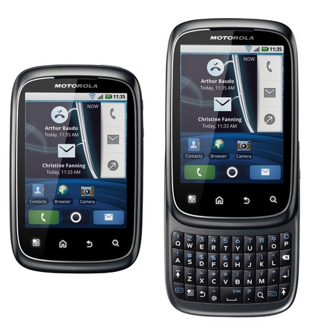 Motorola SPICE Android Phone looks just like the Palm Pre1