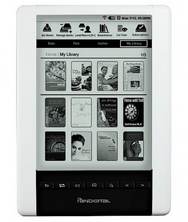 Pandigital Novel Personal eReader (PRD06E20WWH8) with WiFi