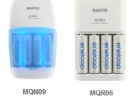 Sanyo eneloop MQN09 and MQR06 battery chargers