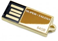 Super Talent Pico-C 64GB 24K Gold Plated Special Edition USB Flash Drive