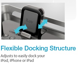 iLuv iMM747 iPad Speaker Dock flexible