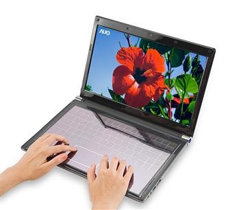 AUO Solar-powered Touch Keyboard for Notebook