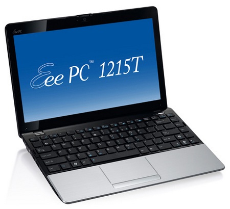 Asus Eee PC 1215T Seashell Netbook with AMD Neo silver