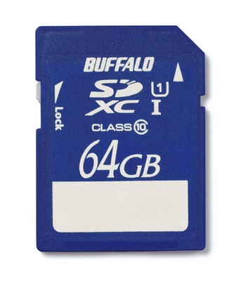 Buffalo RSDX-64GU1 64GB UHS-I Class 10 SDXC Memory Card