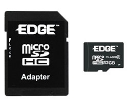 EdgeTech 32GB Class 4 microSDHC Memory Card