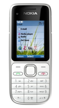 Nokia C2-01 Candybar Phone white