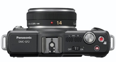 Panasonic LUMIX DMC-GF2 DSLMicro Mirrorless Camera top
