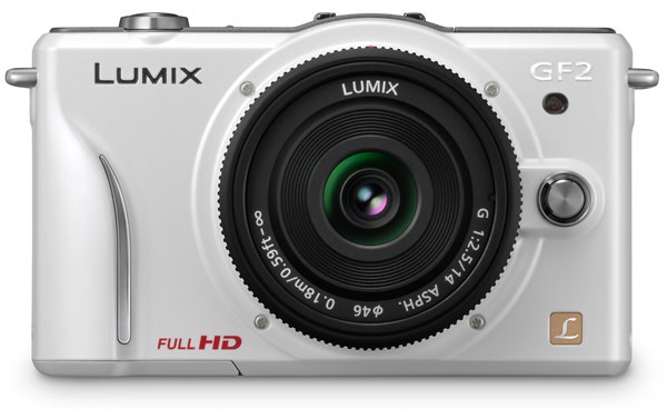 Panasonic LUMIX DMC-GF2 DSLMicro Mirrorless Camera white