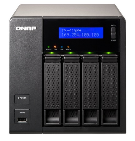 QNAP TS-419P+ Turbo NAS Server