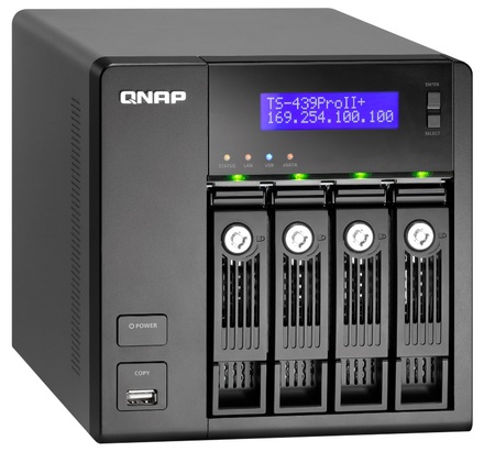 QNAP TurboNAS TS-439 Pro II+ Mid-range NAS Server