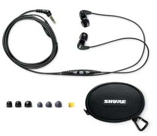 Shure SE210m+ Sound Isolating Headset with In-line Remote and Microphone package