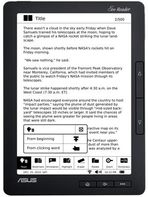 Asus Eee Reader DR900 9-inch E-book Reader