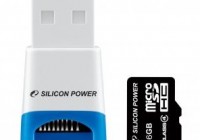 Silicon Power Stylish USB reader microSDSDHC Combo Pack