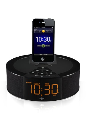 Stem Innovation TimeCommand Alarm Clock Music System for iDevices