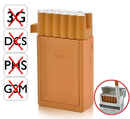 The World's Smallest Cellphone Jammer pretends to be Cigarette Pack