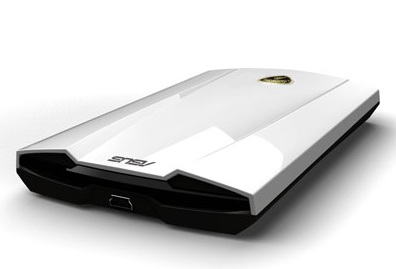 Asus Lamborghini External Hard Drive white