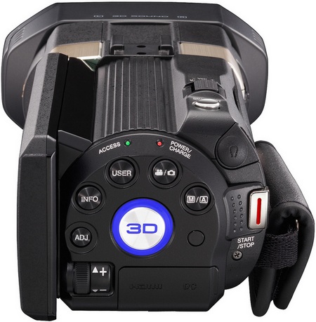 JVC GS-TD1 Full HD 3D Camcorder controls