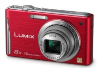 Panasonic LUMIX DMC-FH27 digital camera with 8x zoom red