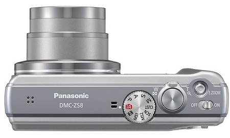 Panasonic LUMIX DMC-ZS10 and DMC-ZS8 Digital Camera with 16x Optical Zoom top