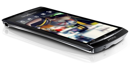 Sony Ericsson Xperia arc Super Slim Android Smartphone with Reality Display angle