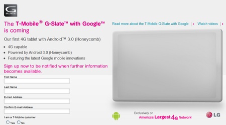 T-Mobile G-Slate by LG Coming with 4G Support