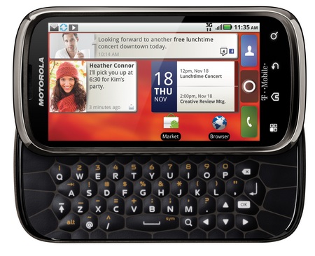 T-Mobile Motorola CLIQ 2 QWERTY Android Phone keyboard