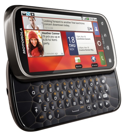 T-Mobile Motorola CLIQ 2 QWERTY Android Phone angle