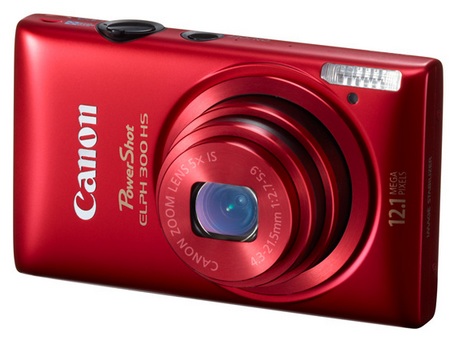 Canon PowerShot ELPH 300 HS digital camera red
