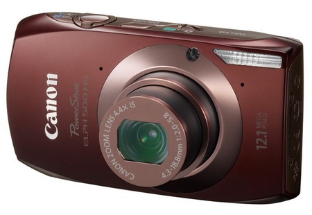 Canon PowerShot ELPH 500 HS Touchscreen Camera brown