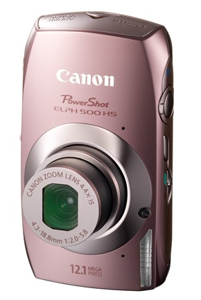 Canon PowerShot ELPH 500 HS Touchscreen Camera pink