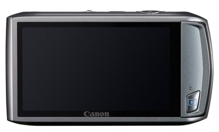 Canon PowerShot ELPH 500 HS Touchscreen Camera silver back