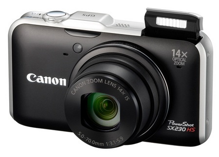 Canon PowerShot SX230 HS GPS-enabled Digital Camera black