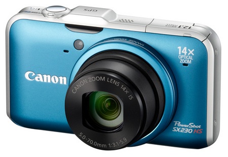 Canon PowerShot SX230 HS GPS-enabled Digital Camera blue