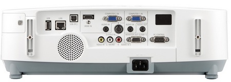 NEC P350X, P350W and P420X Entry-Level Integration Projectors back