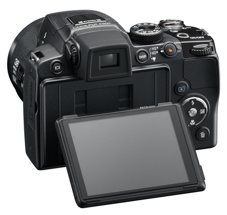Nikon CoolPix P500 36x Ultra Zoom Camera lcd