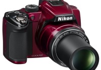 Nikon CoolPix P500 36x Ultra Zoom Camera red zooming
