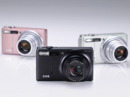 Ricoh CX5 Digital Camera with Hybrid AF System and 10.7x Optical Zoom colors