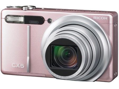 Ricoh CX5 Digital Camera with Hybrid AF System and 10.7x Optical Zoom pink