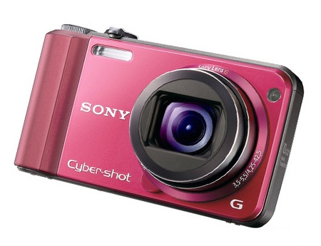 Sony Cyber-shot DSC-H70 10x Zoom Digital Camera red