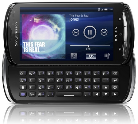 Sony Ericsson Xperia pro QWERTY Android Smartphone front