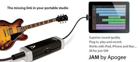 Apogee JAM Guitar Input for Mac and iOS devices 1