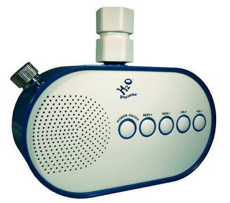 H2O Water Pressure Powered Shower Radio