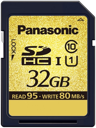 Panasonic Gold SDHC UHS-I Memory Cards